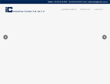 Tablet Screenshot of condor.com.mx